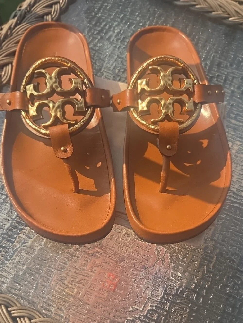 Tory Burch Miller Cloud Vintage Plaque Sandals